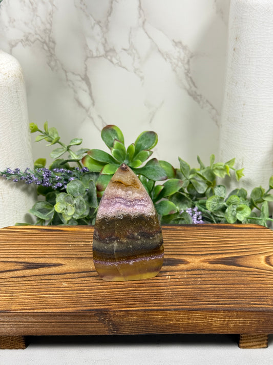 Aurora Fluorite Teardrop