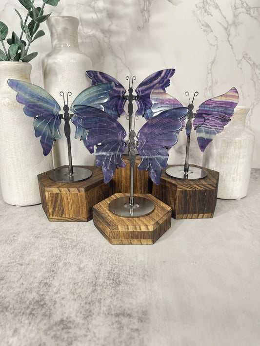 Purple and Blue Fluorite Wings