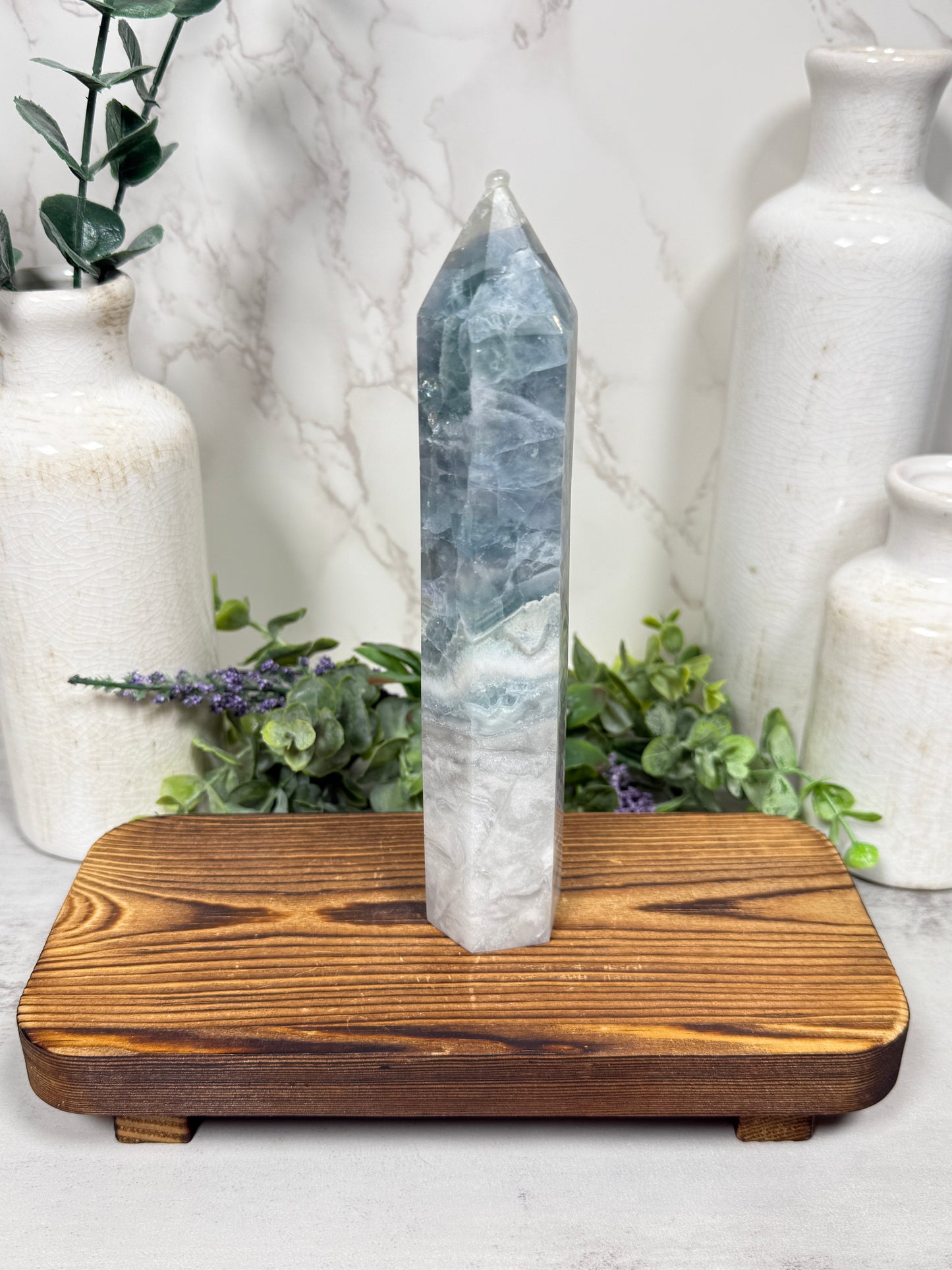 Fluorite Agate Tower