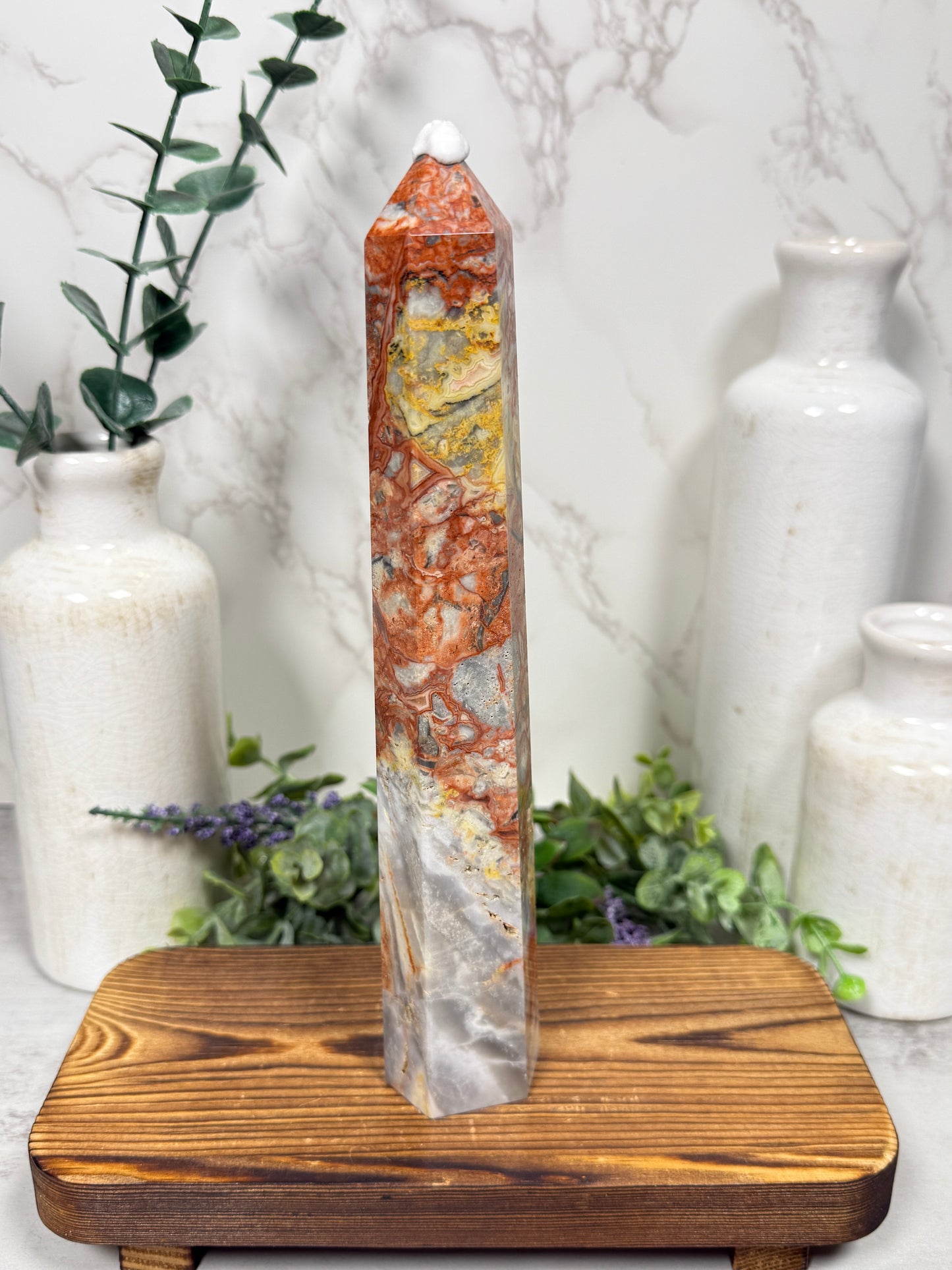 Yellow Crazy Lace Tower