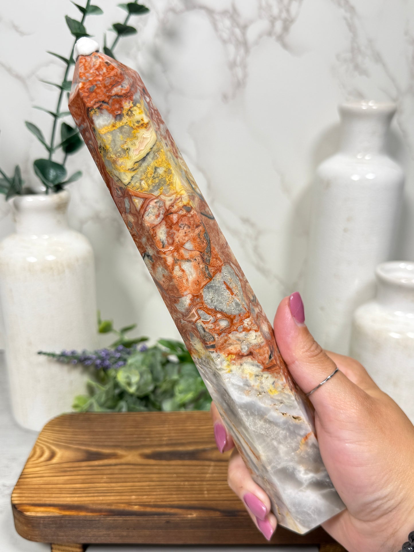 Yellow Crazy Lace Tower