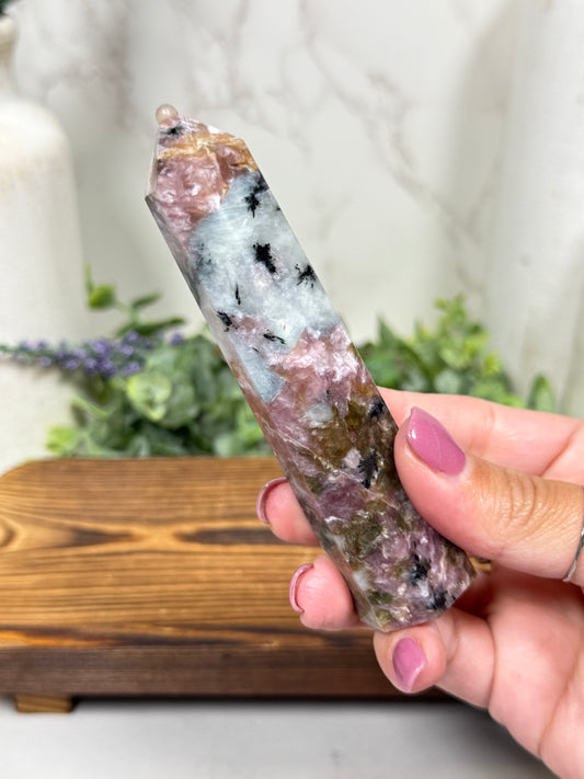 Pink Charoite Towers