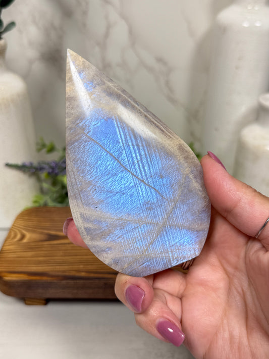 Blue Moonstone Teardrops