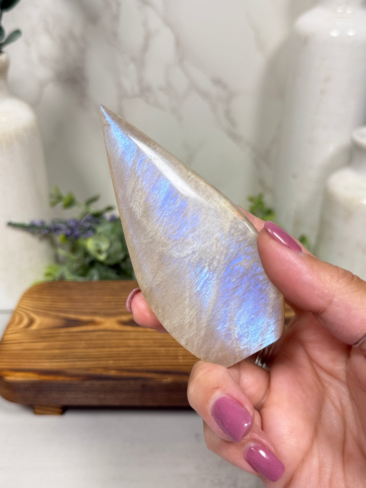 Blue Moonstone Teardrops