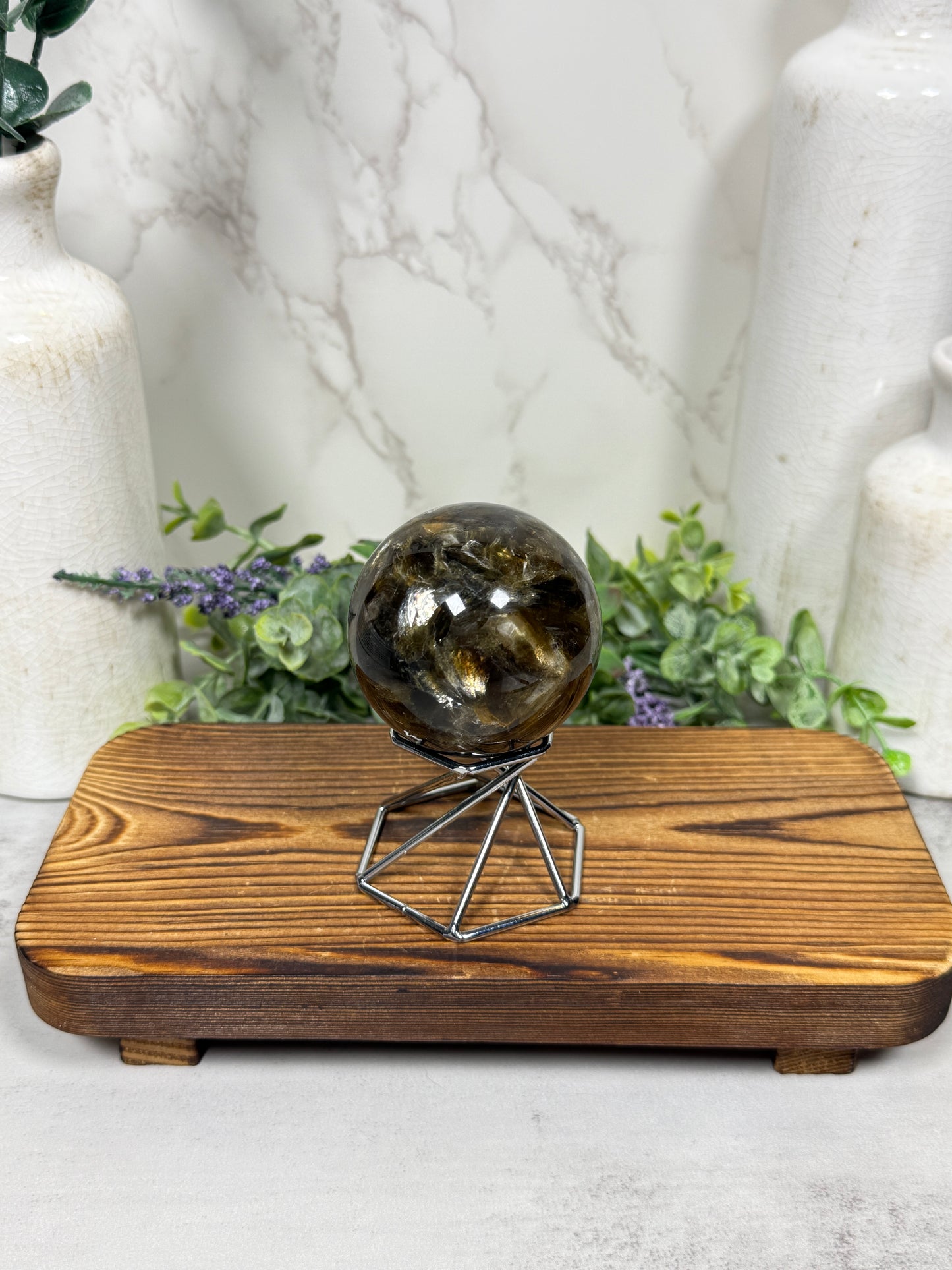 Golden Mica Sphere