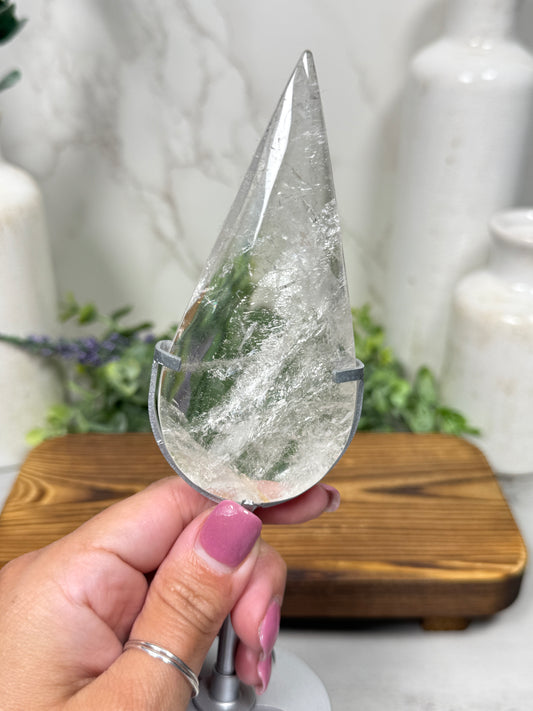 Quartz Teardrops on Stands