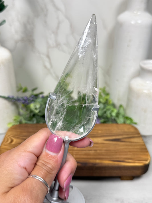 Quartz Teardrops on Stands