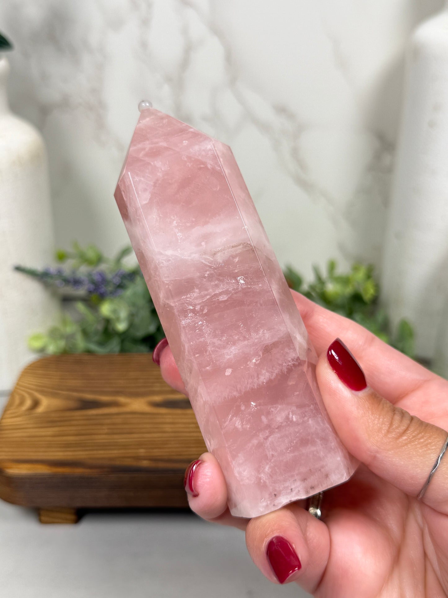 Pink Rose Quartz Towers