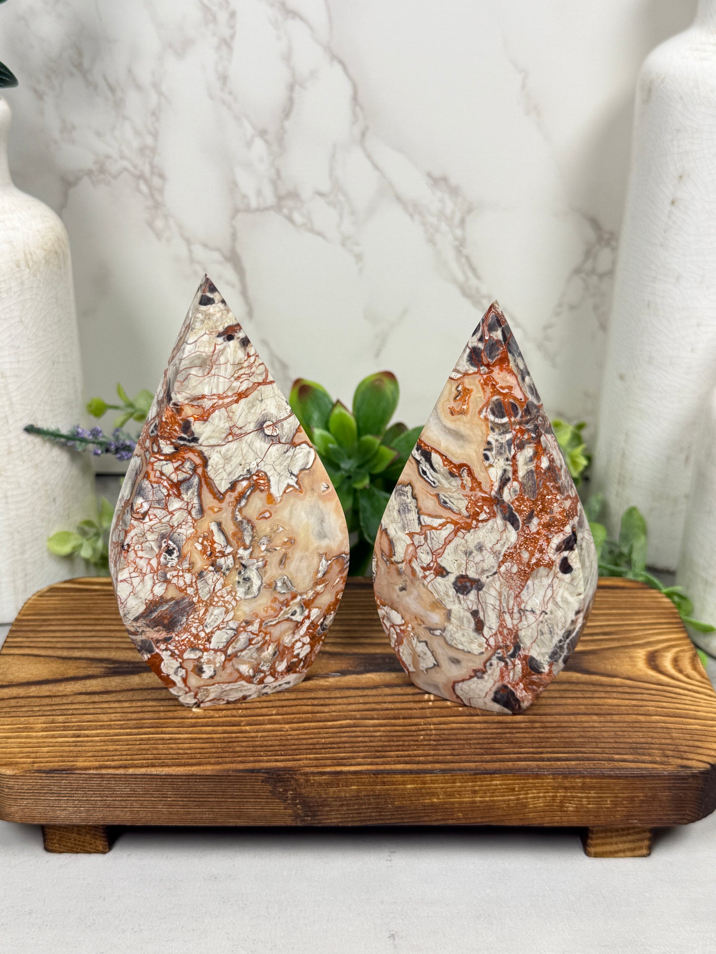 Money Agate Teardrops