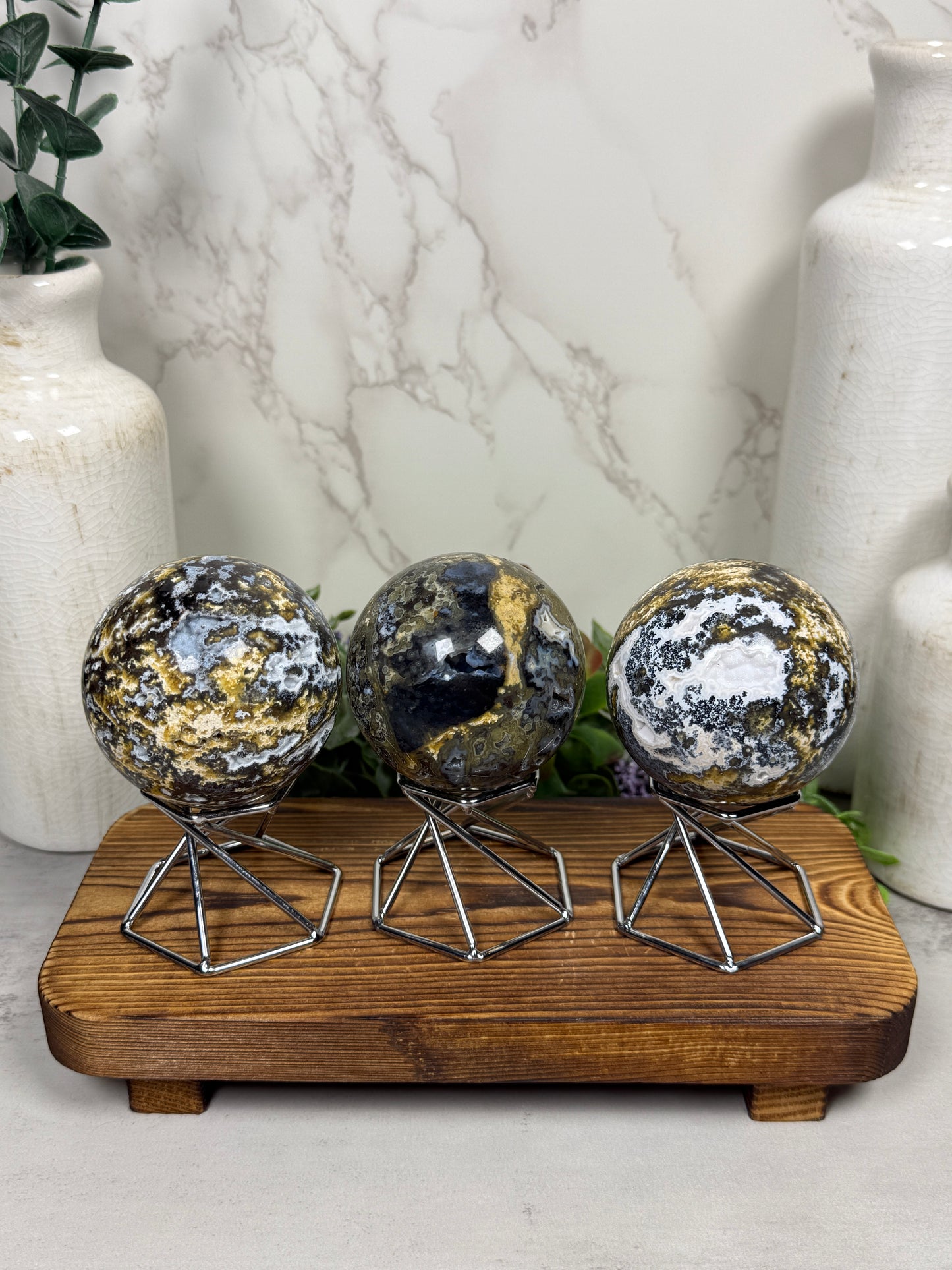 Ocean Jasper with Hematite Spheres from Madagascar