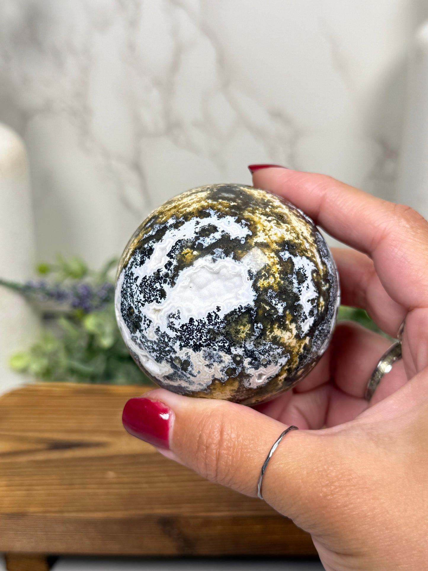 Ocean Jasper with Hematite Spheres from Madagascar