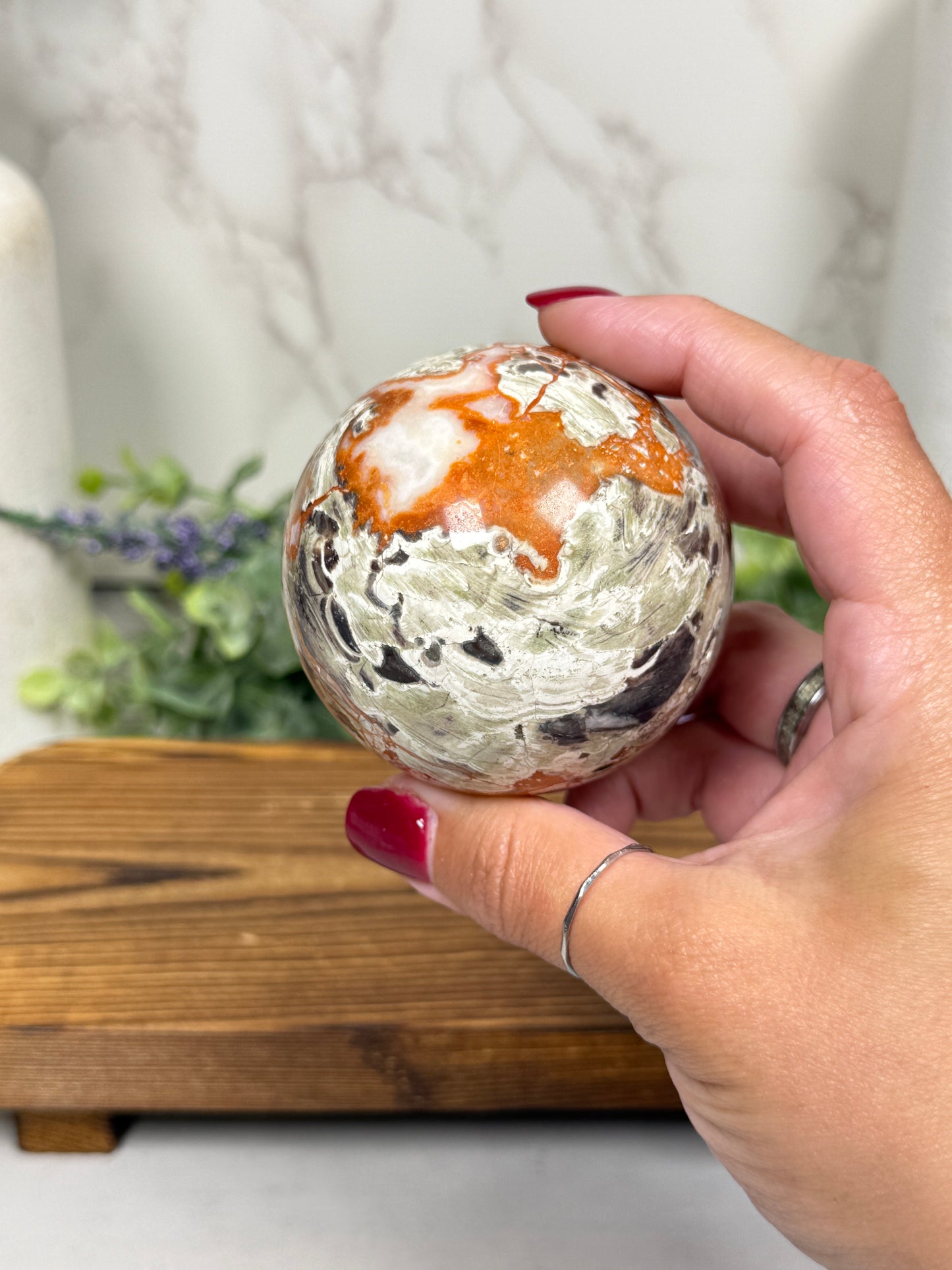 Money Agate Sphere