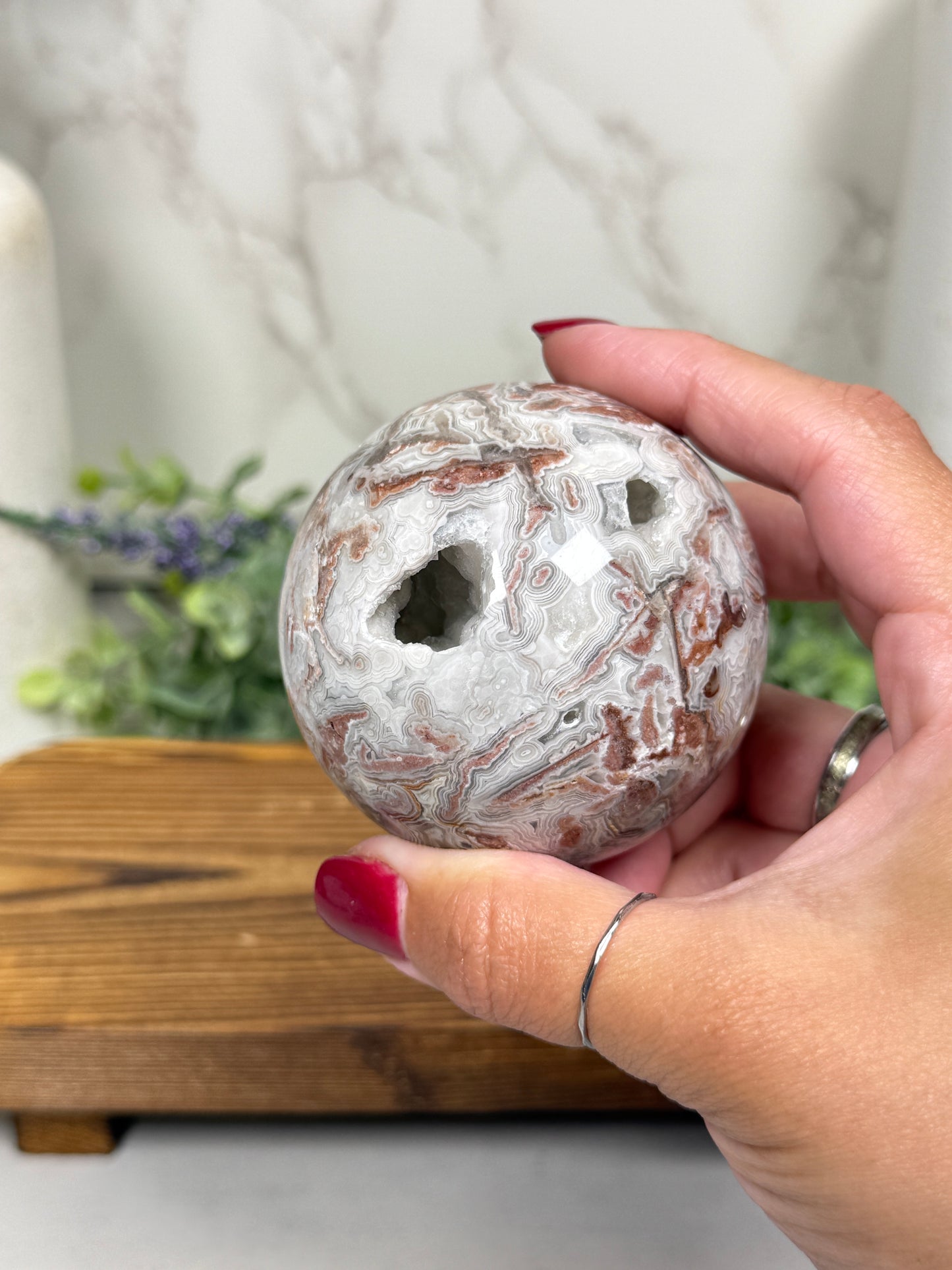 Mexican Crazy Lace Agate Spheres