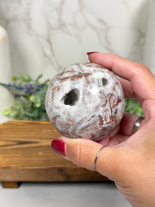 Mexican Crazy Lace Agate Spheres