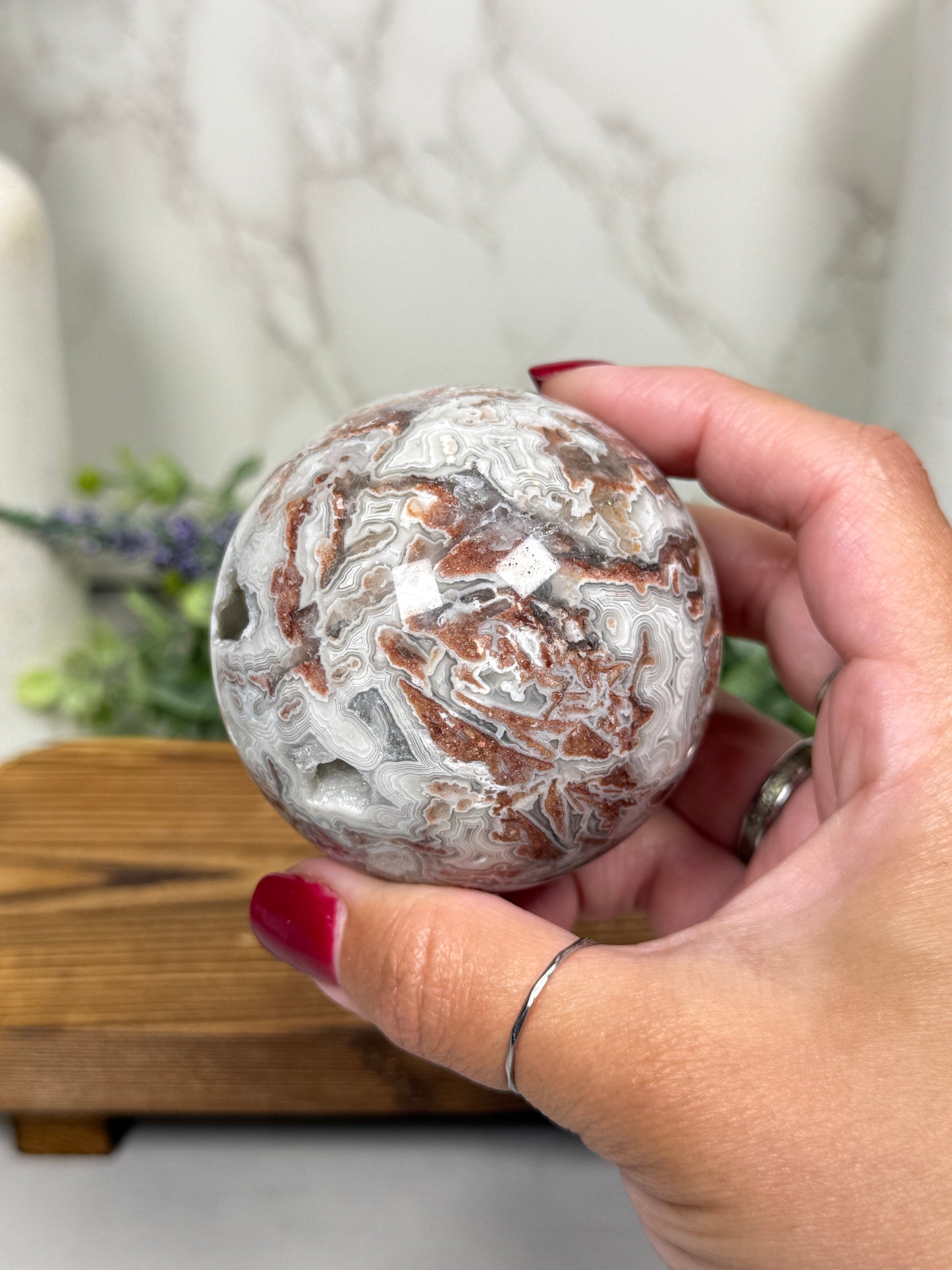 Mexican Crazy Lace Agate Spheres