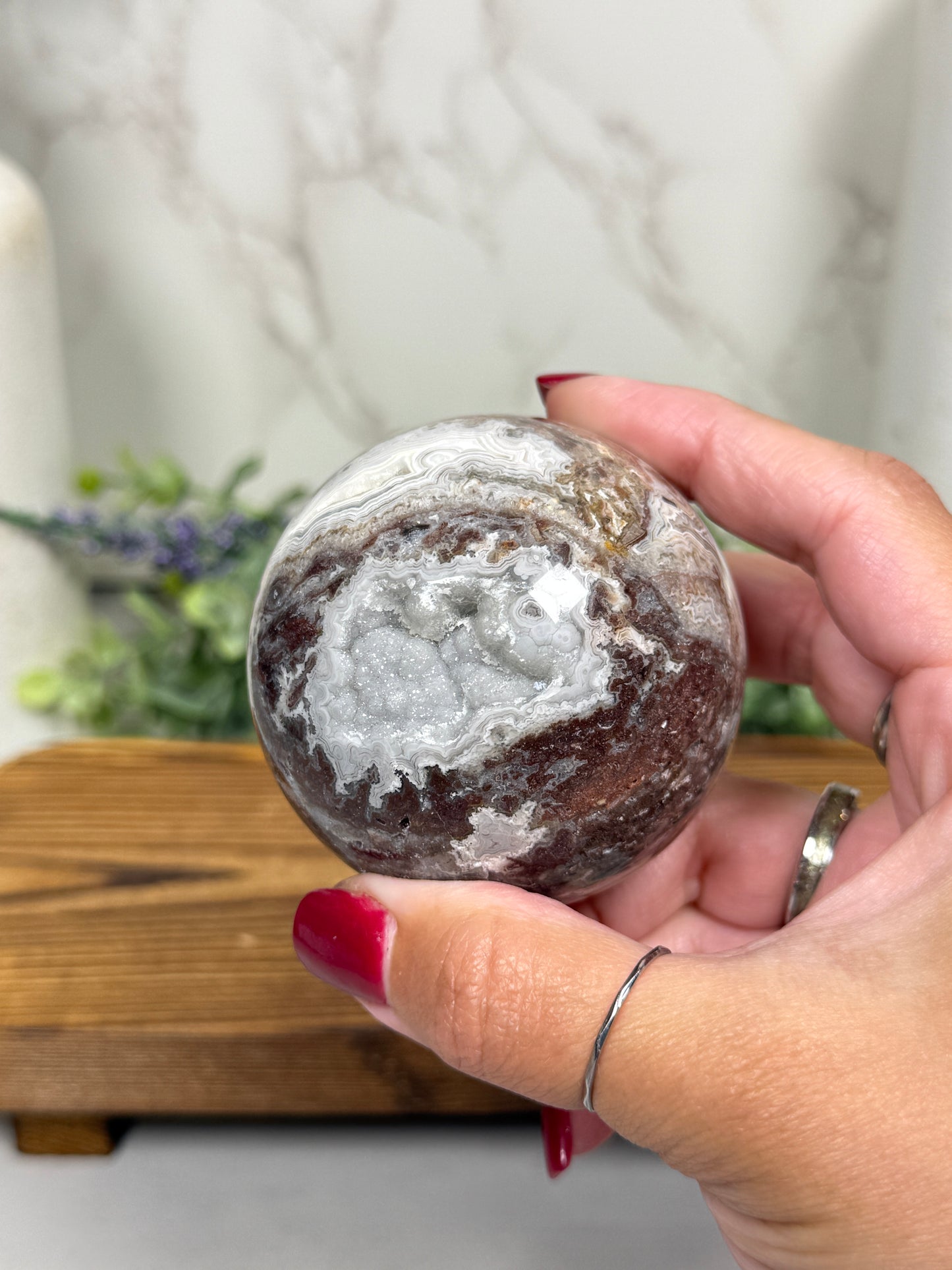 Mexican Crazy Lace Agate Spheres