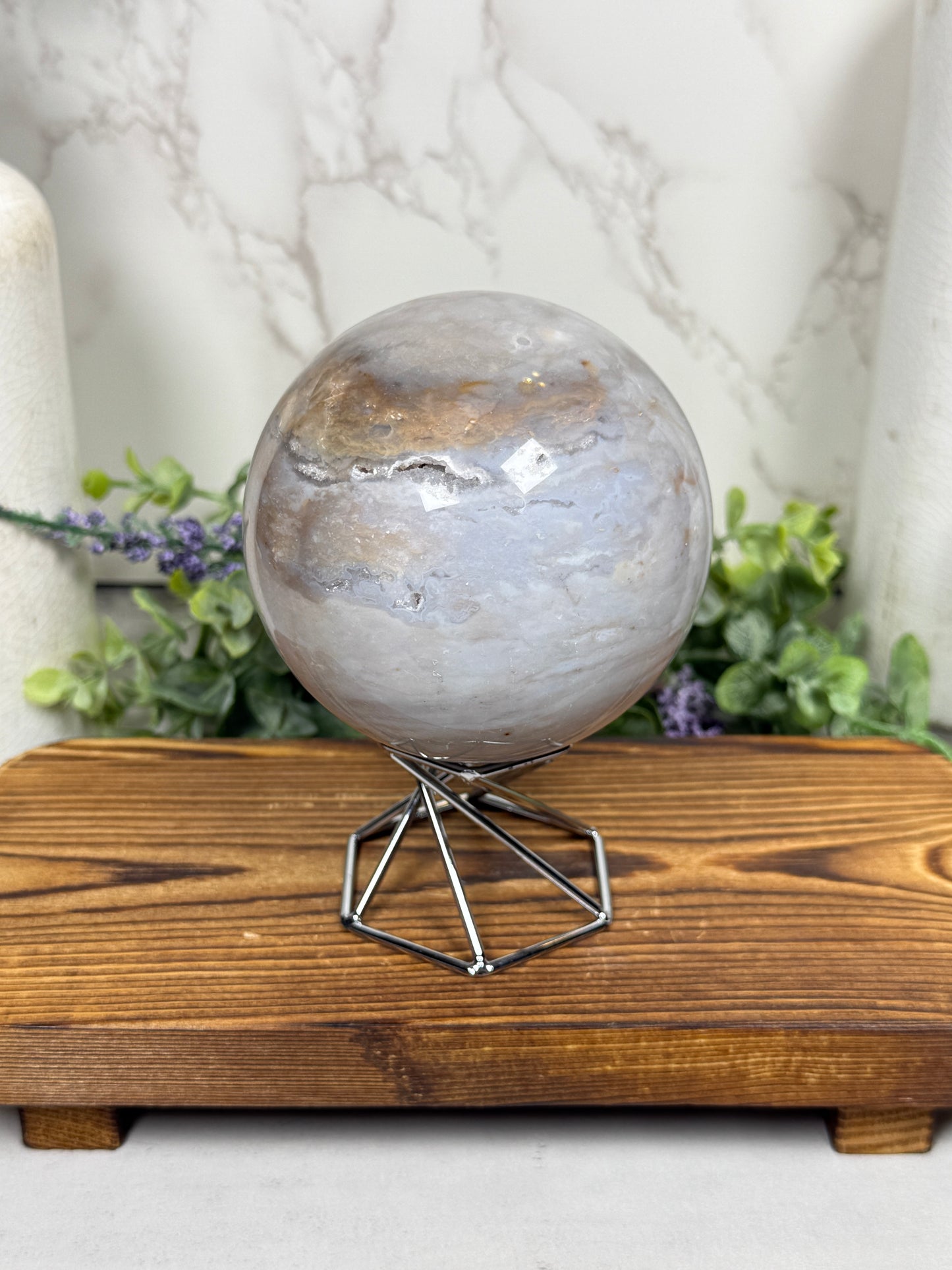 Pastel Agate Sphere