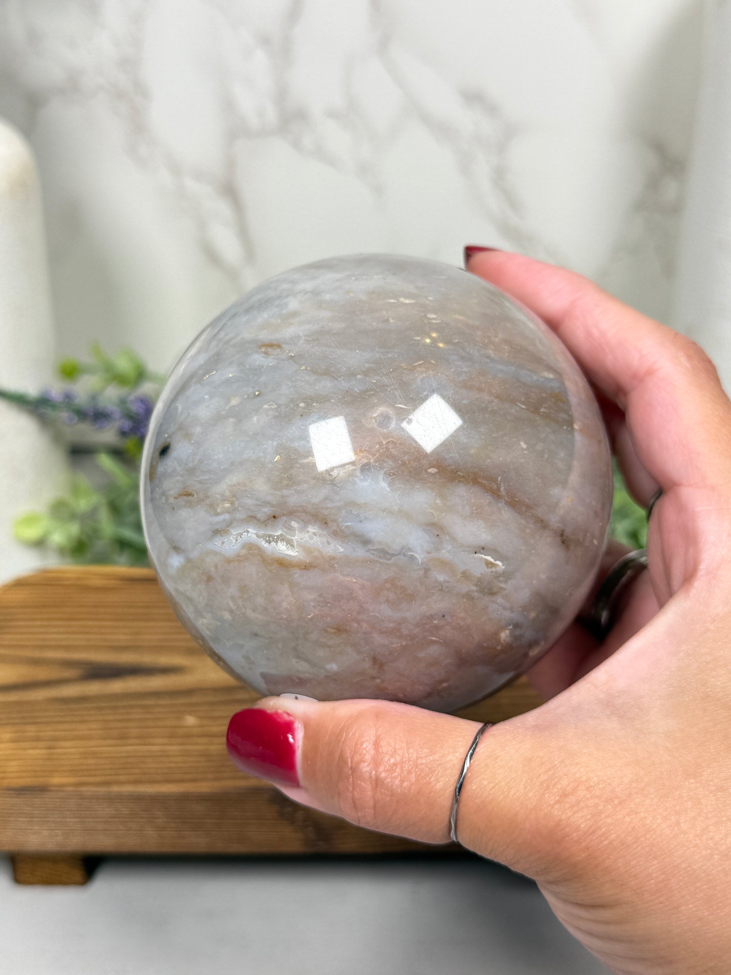 Pastel Agate Sphere
