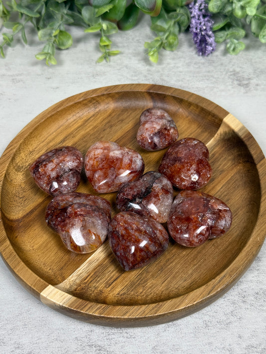 Fire Quartz Mini Hearts - Intuitively Chosen