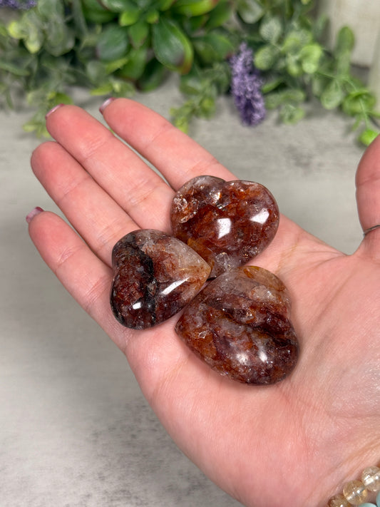 Fire Quartz Mini Hearts - Intuitively Chosen