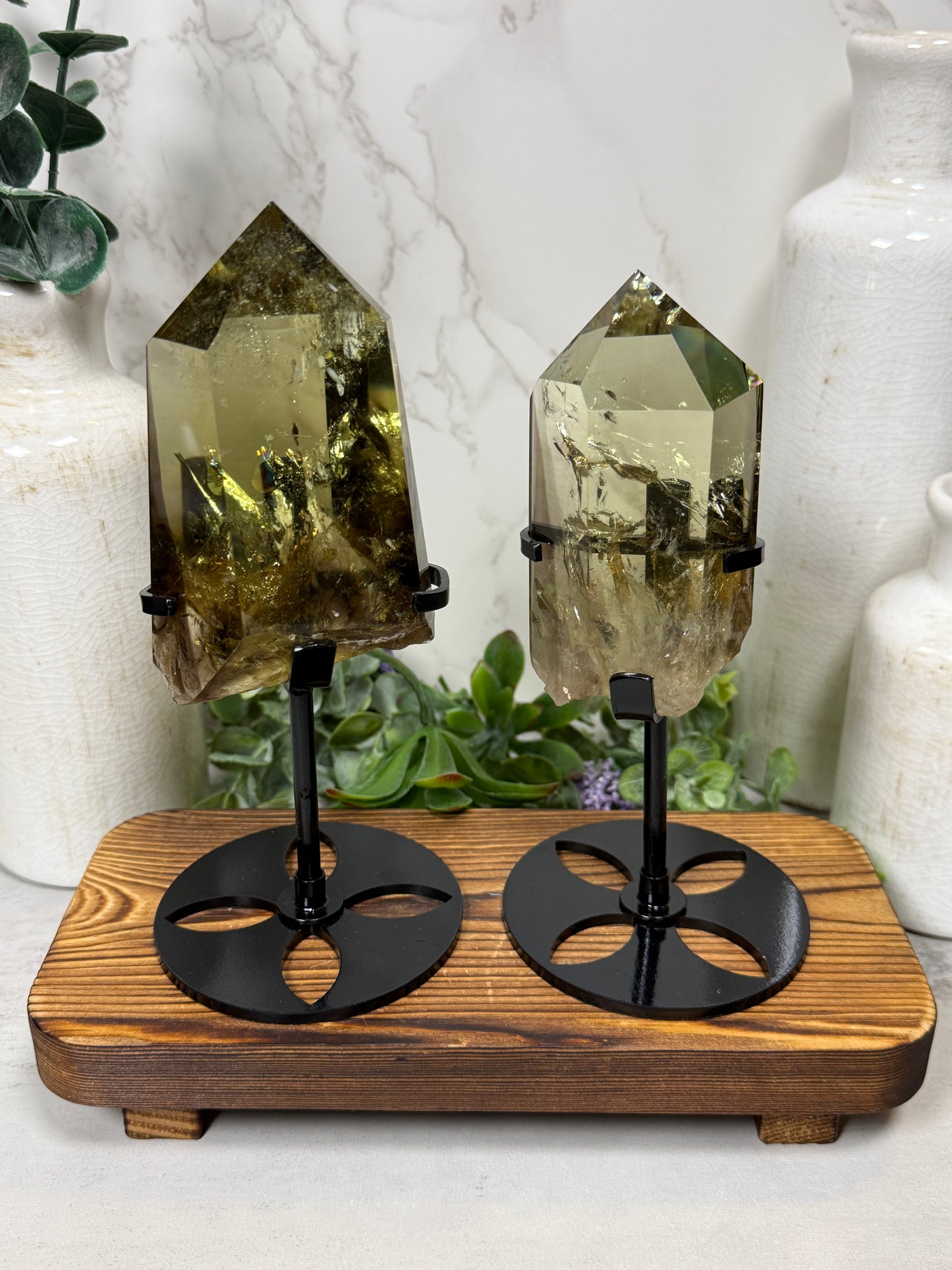 Citrines on Stands