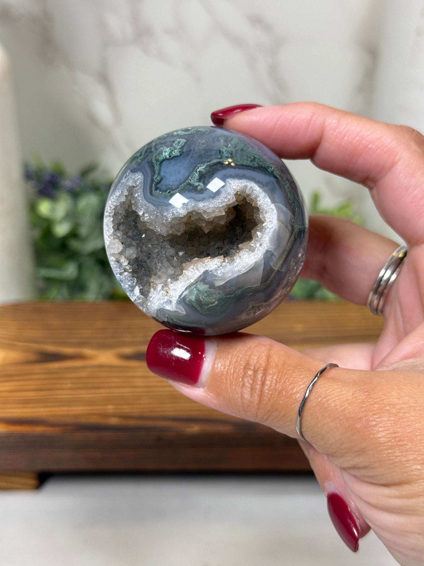 Moss Agate Spheres - You Pick!