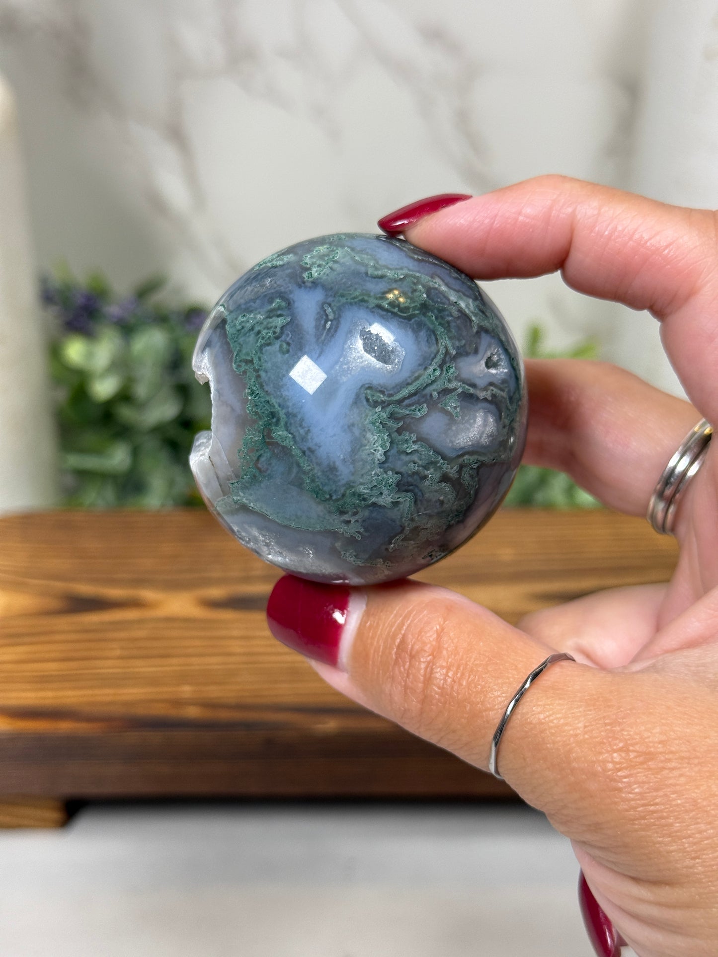 Moss Agate Spheres - You Pick!