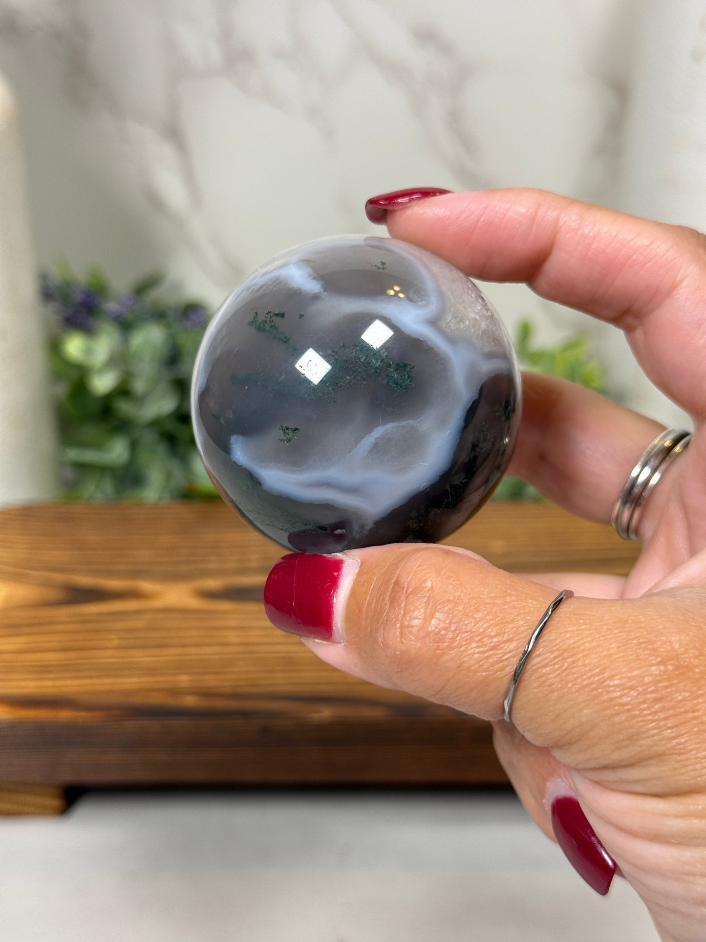 Moss Agate Spheres - You Pick!