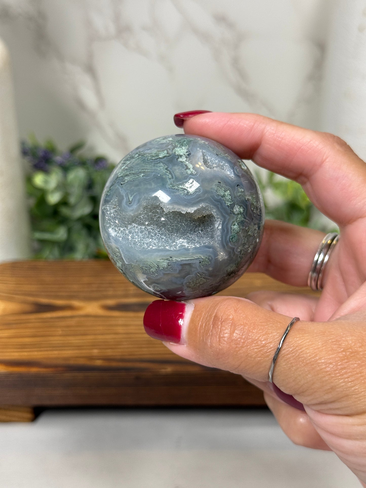 Moss Agate Spheres - You Pick!