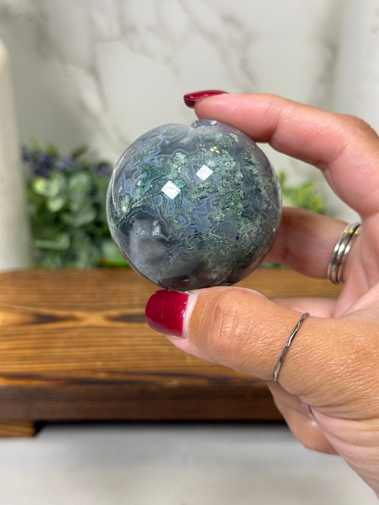 Moss Agate Spheres - You Pick!