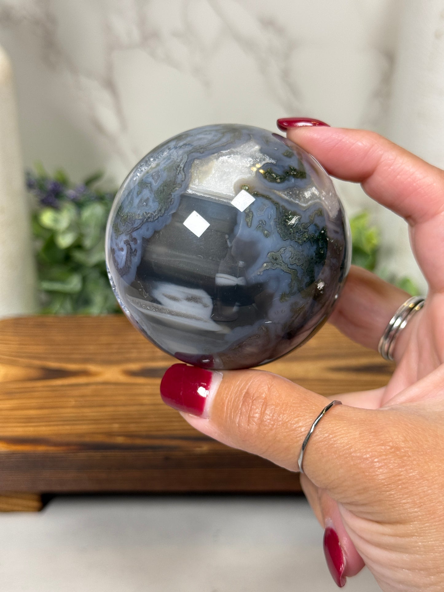 Moss Agate Spheres - You Pick!