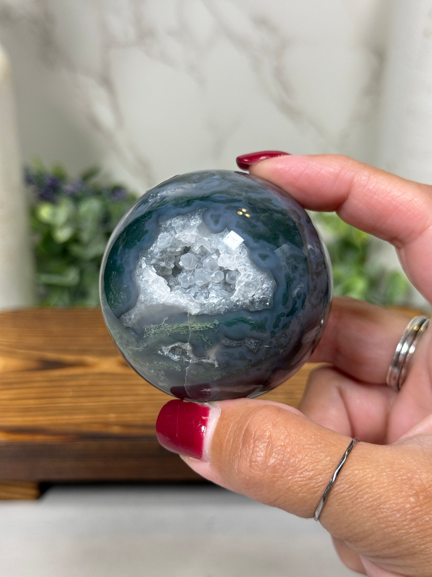 Moss Agate Spheres - You Pick!