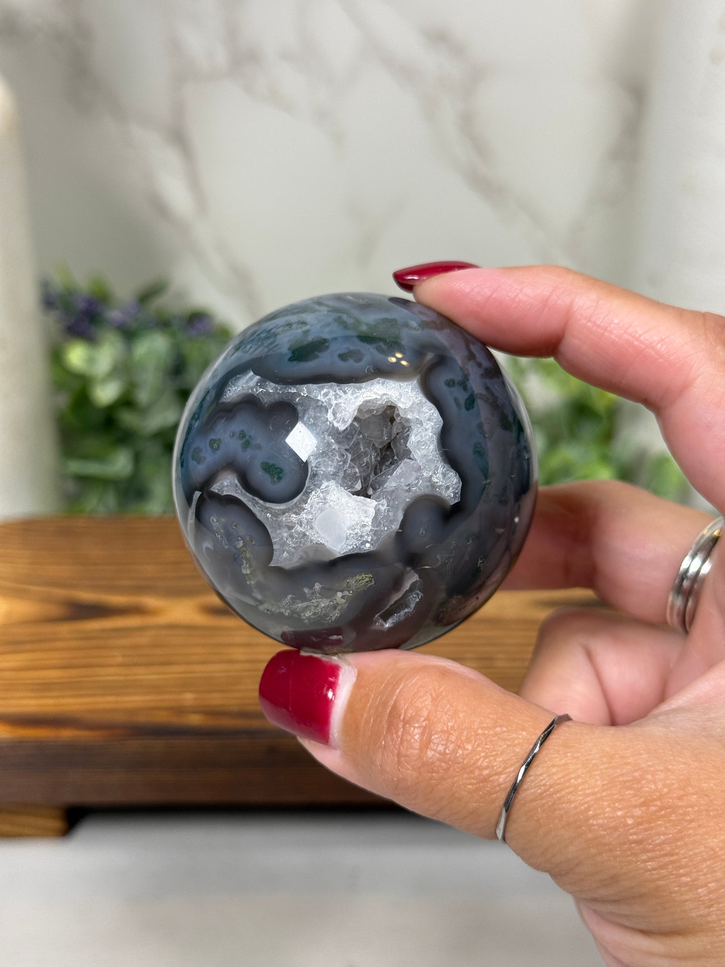 Moss Agate Spheres - You Pick!