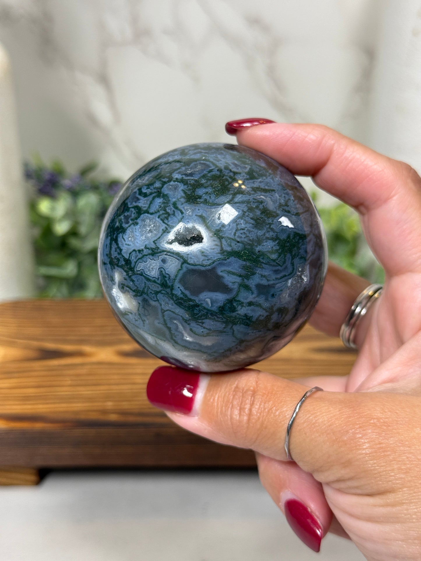 Moss Agate Spheres - You Pick!