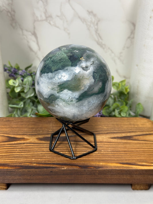 Moss Agate Sphere - G
