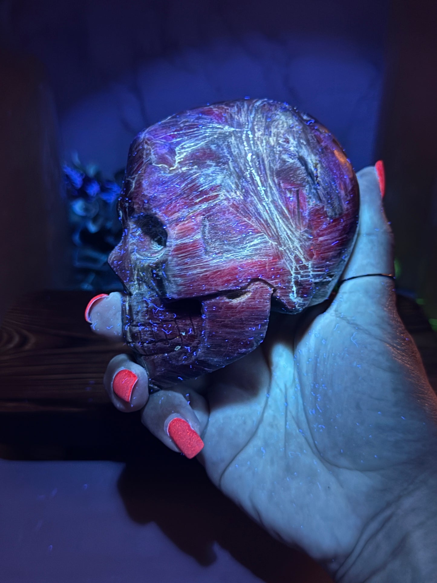 Blue Kyanite Skulls
