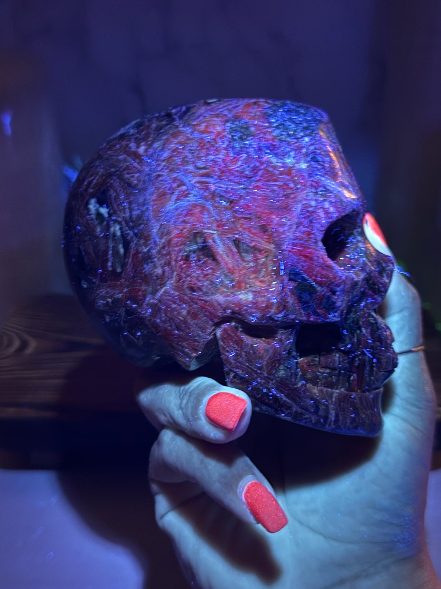Blue Kyanite Skulls