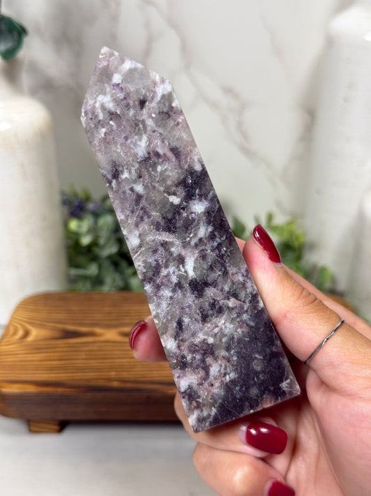 Unicorn Stone Towers (Lepidolite Smoky Primary)