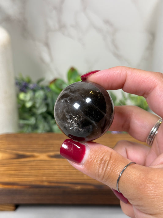 Black Quartz Spheres