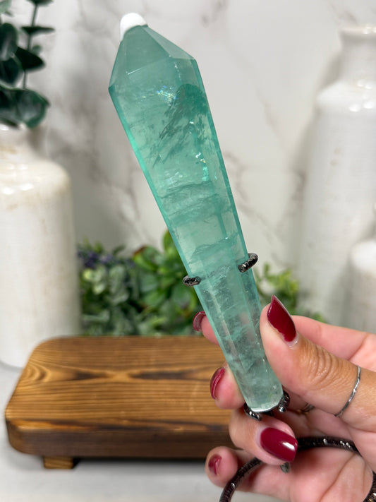 Baja Fluorite Wands on Stands