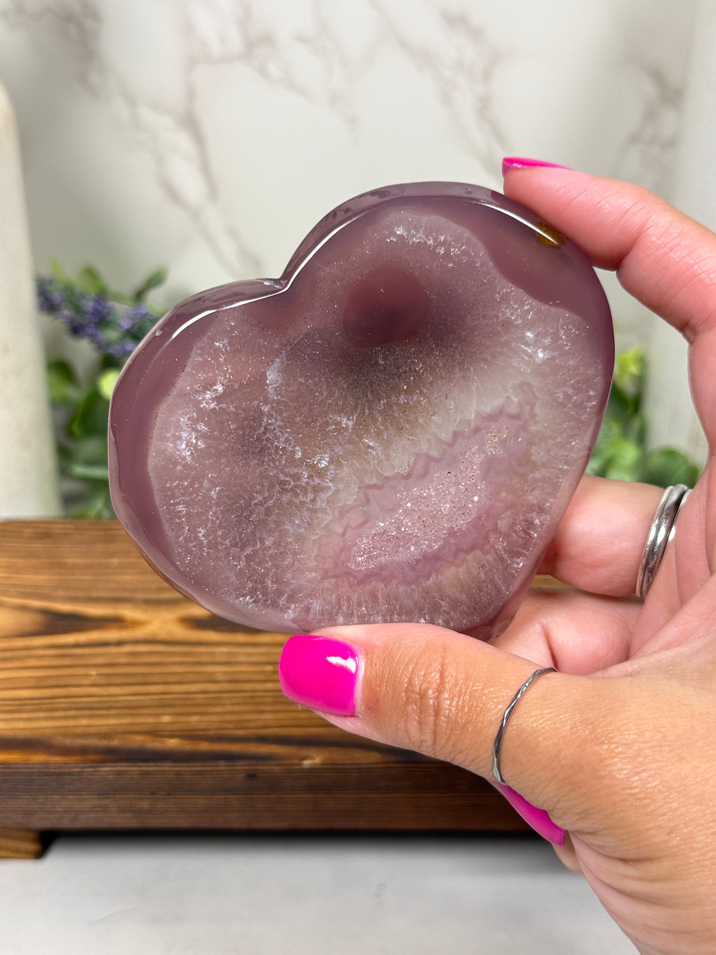 Jelly Agate Heart