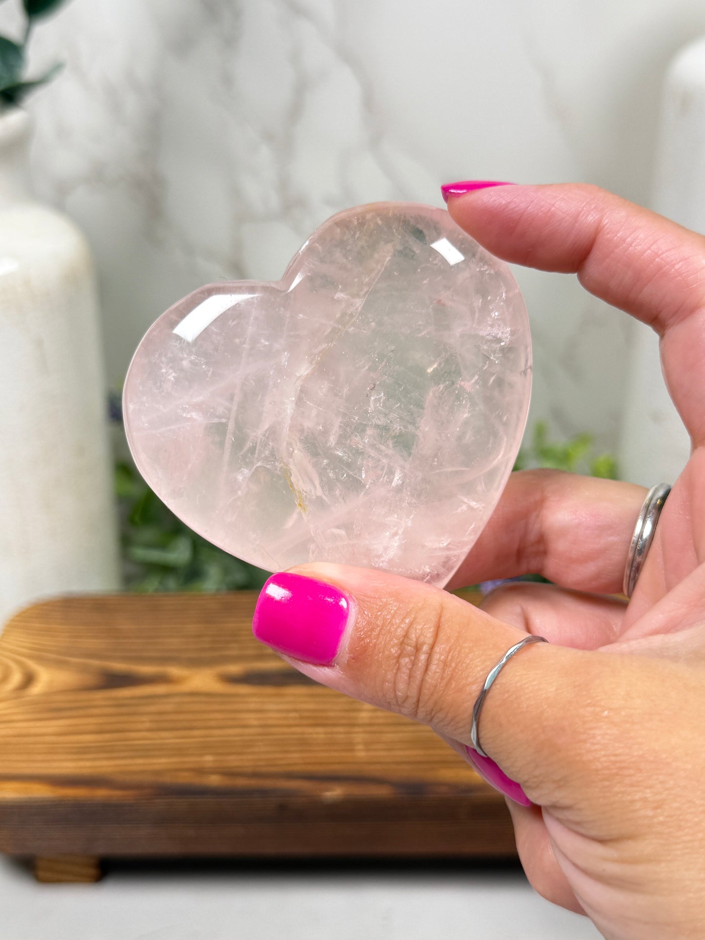 Rose Quartz Hearts