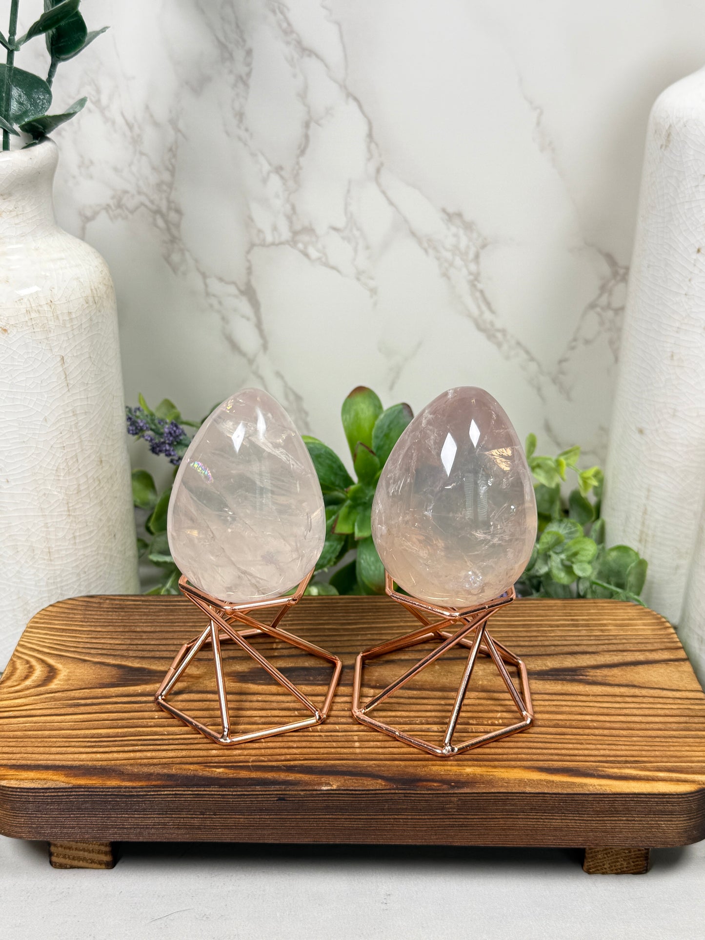 Rose Quartz Eggs