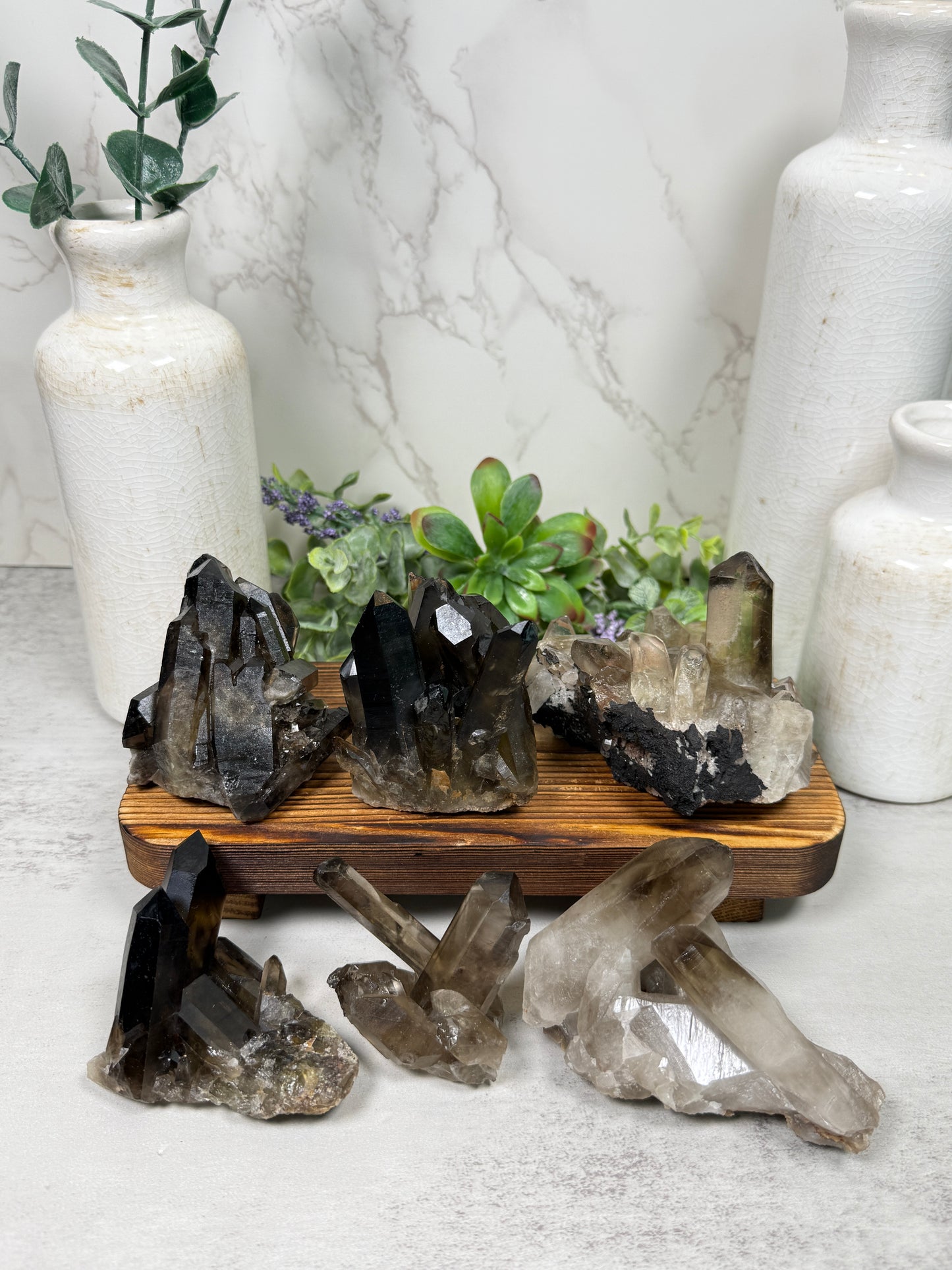 Smoky Quartz Clusters - You Pick!