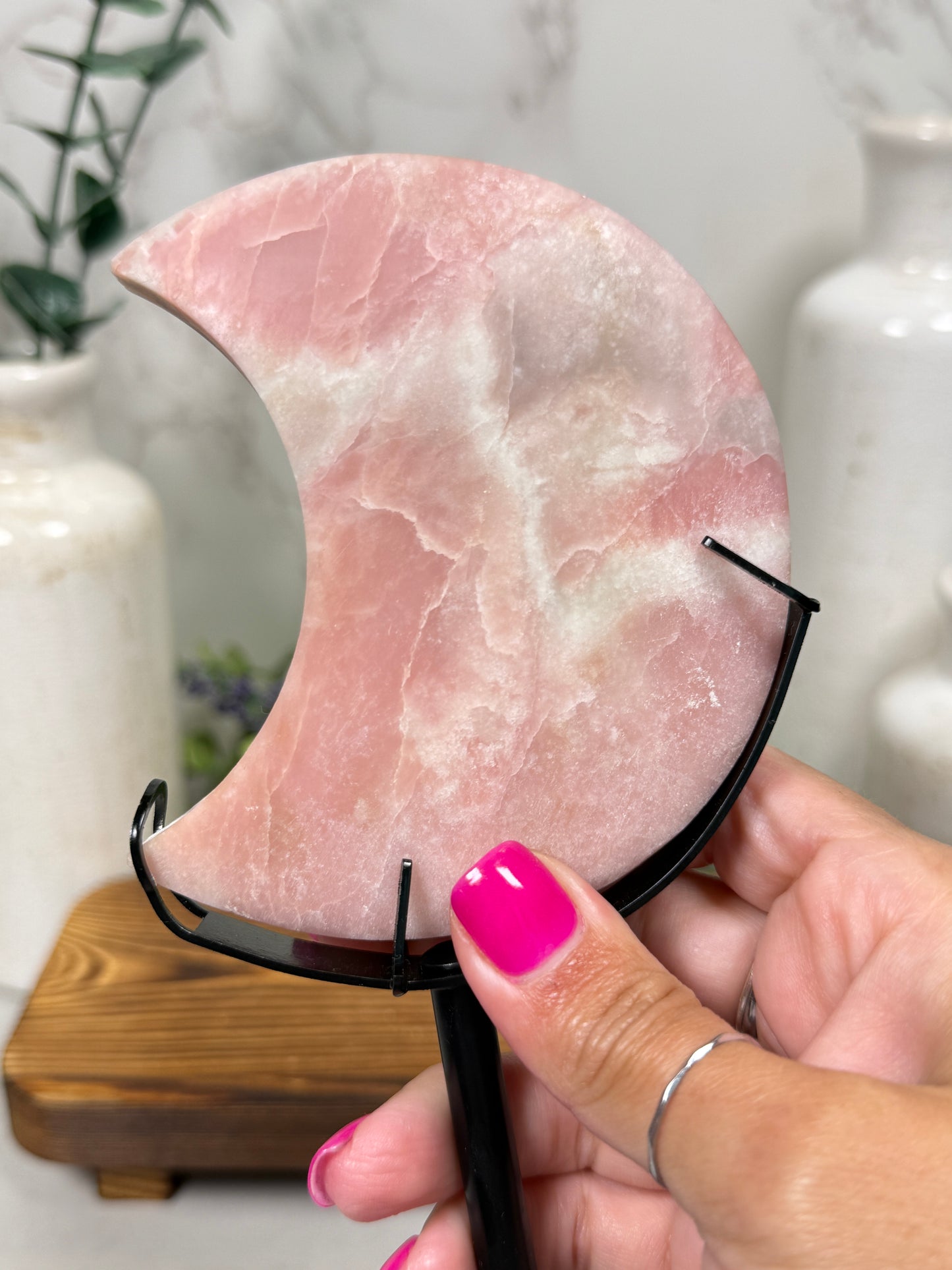 Pink Opal Moon | Lunas