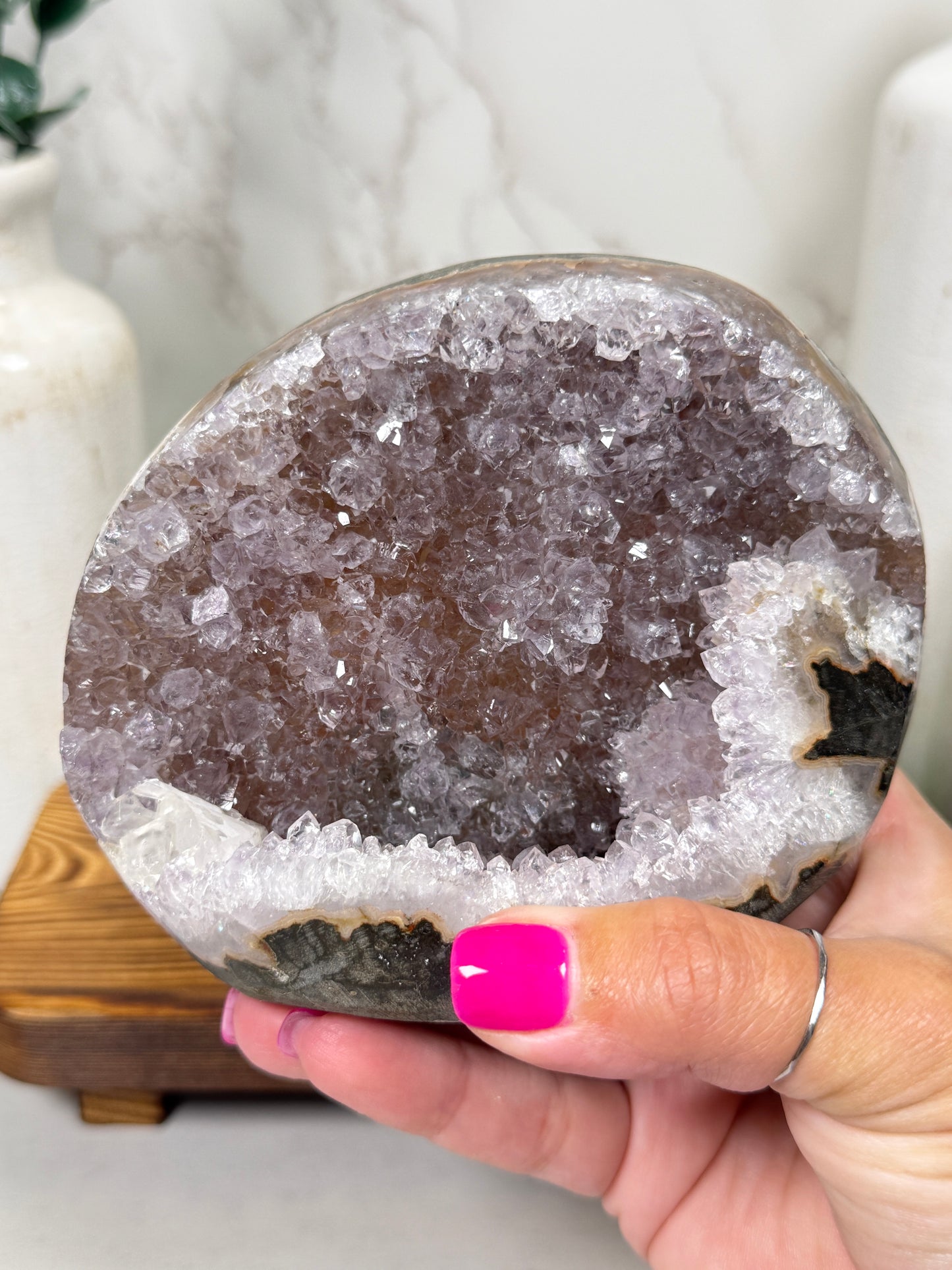 Pink Sherbet Amethyst Free Form