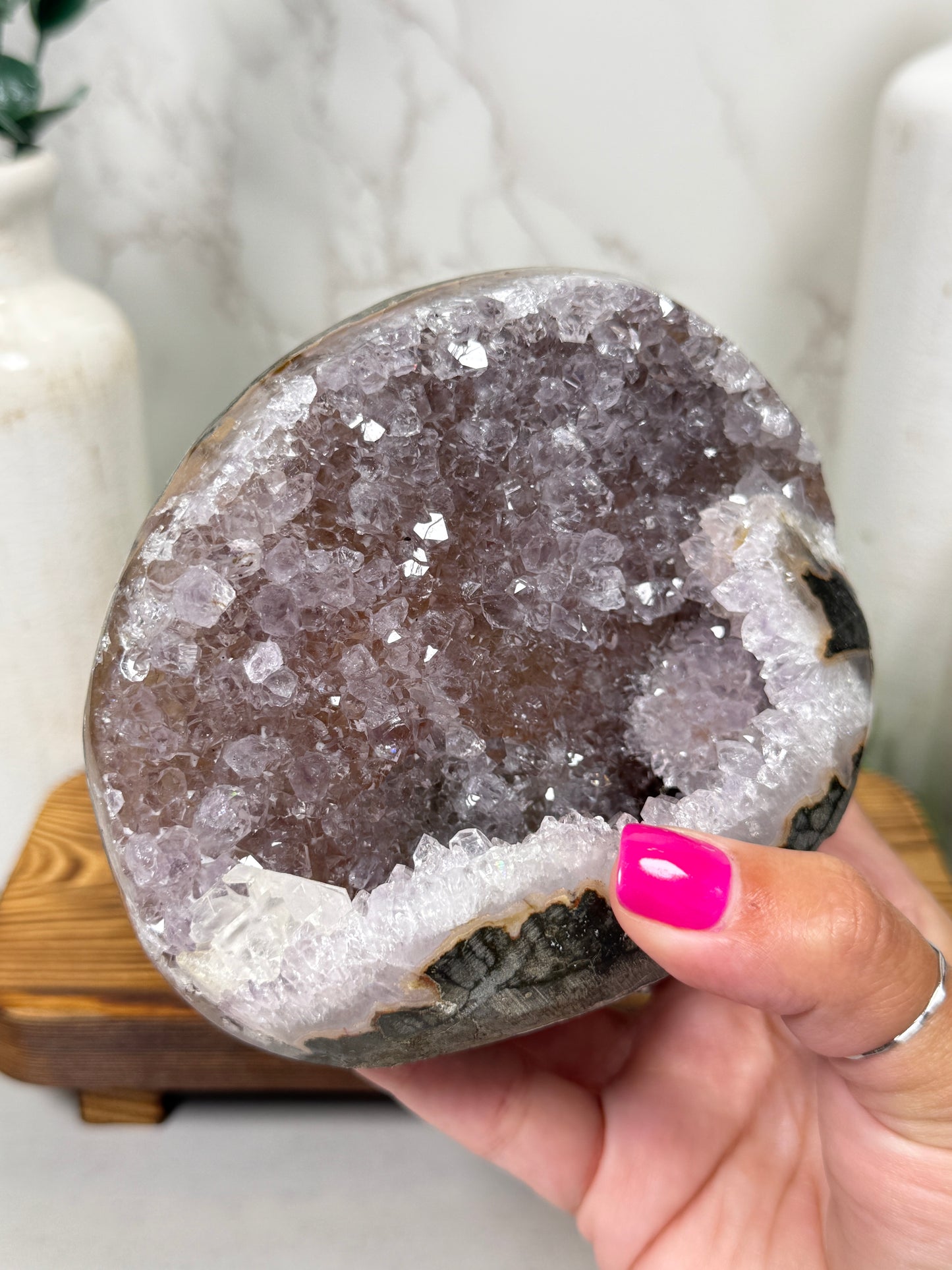 Pink Sherbet Amethyst Free Form