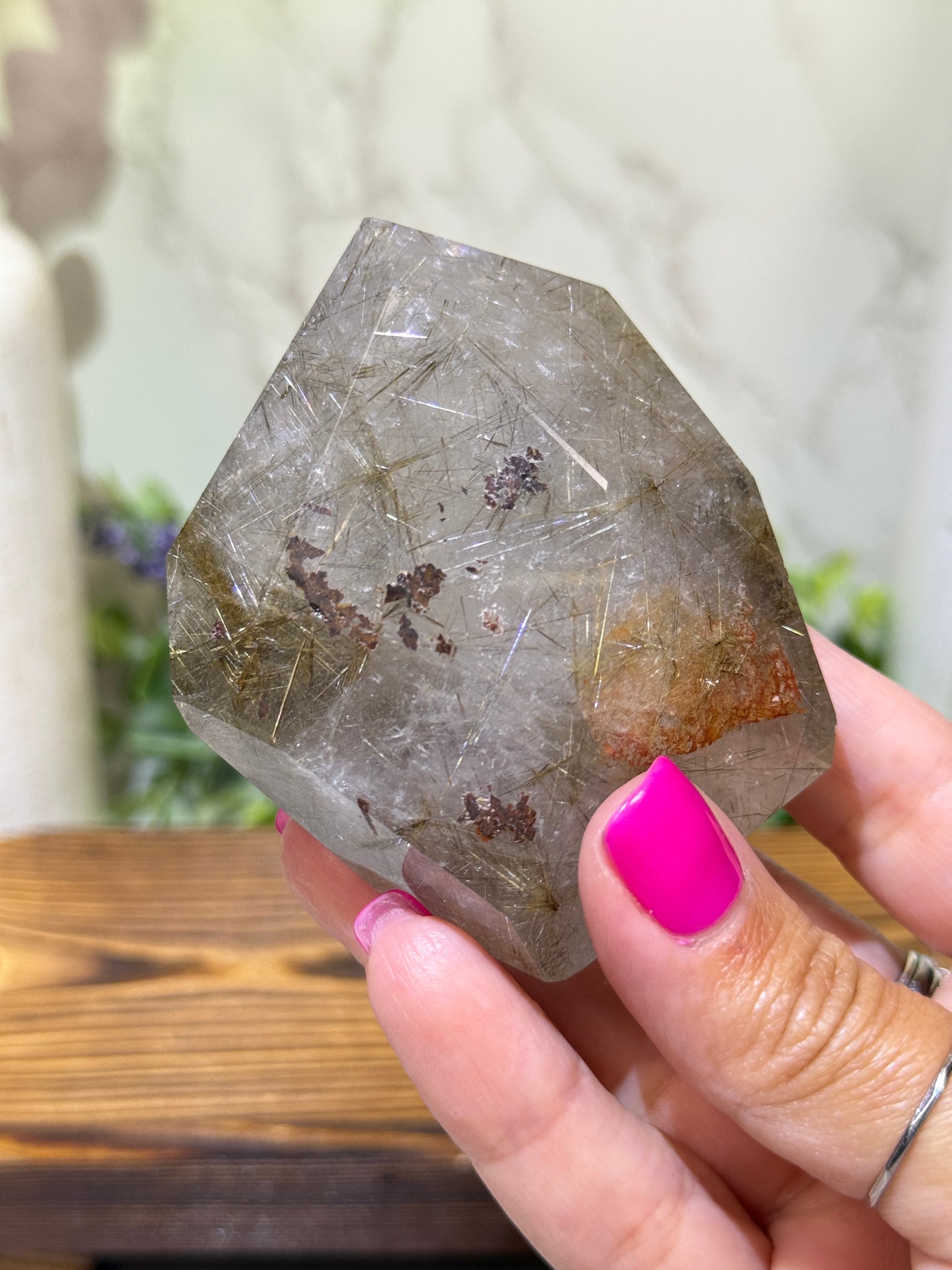 Rutile Quartz Free Forms (Gold, Red, Silver)