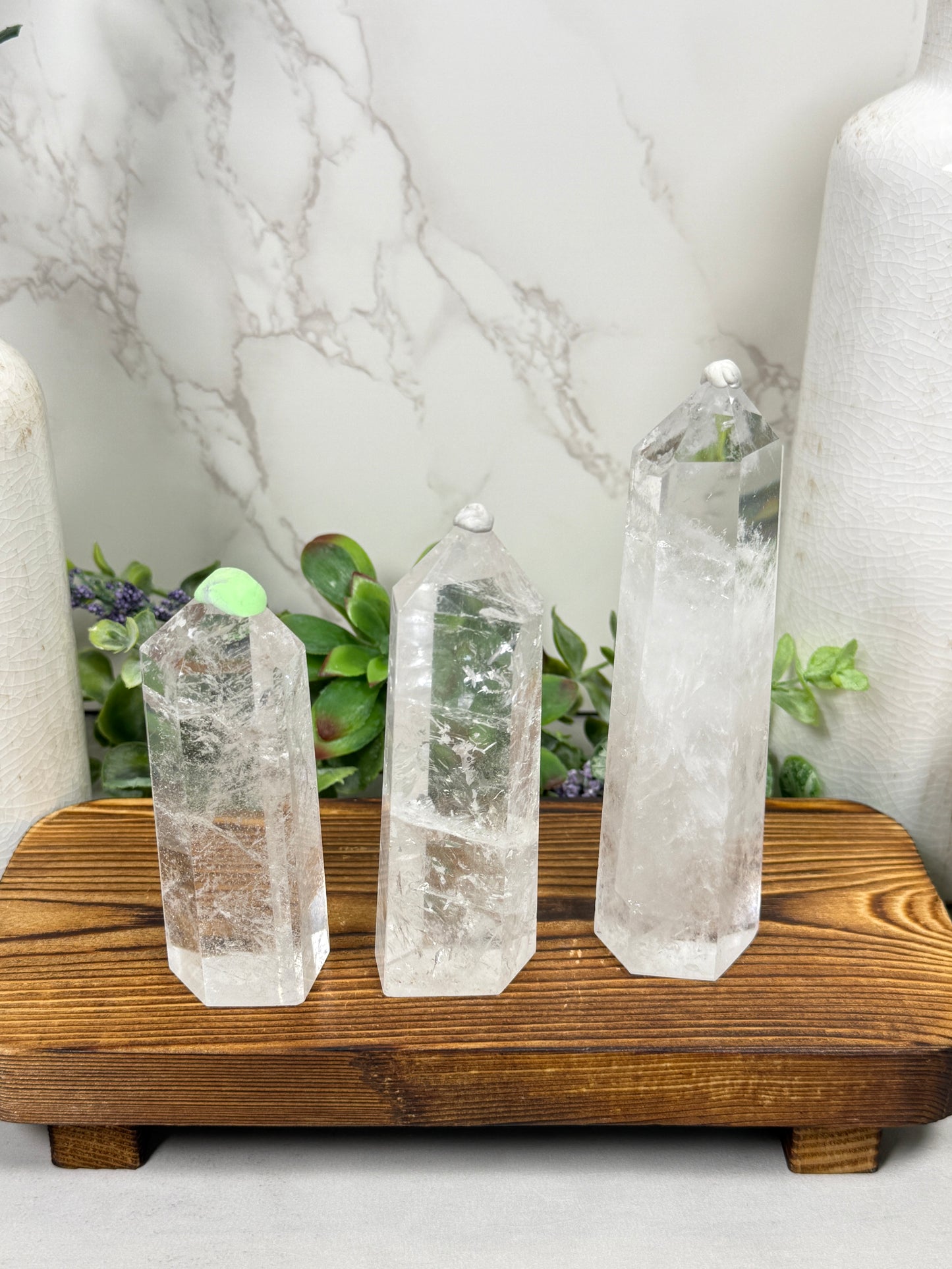 Clear Quartz Towers