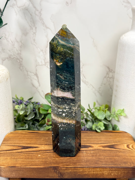 Orbicular Ocean Jasper Tower